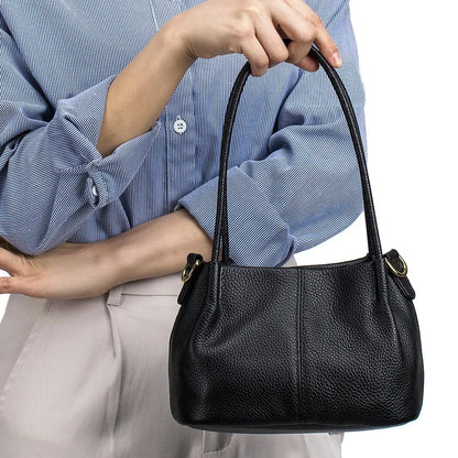 Women's New European and American Fashion Ladies Portable Messenger Leather Niche Design Large Capacity Shoulder Bag