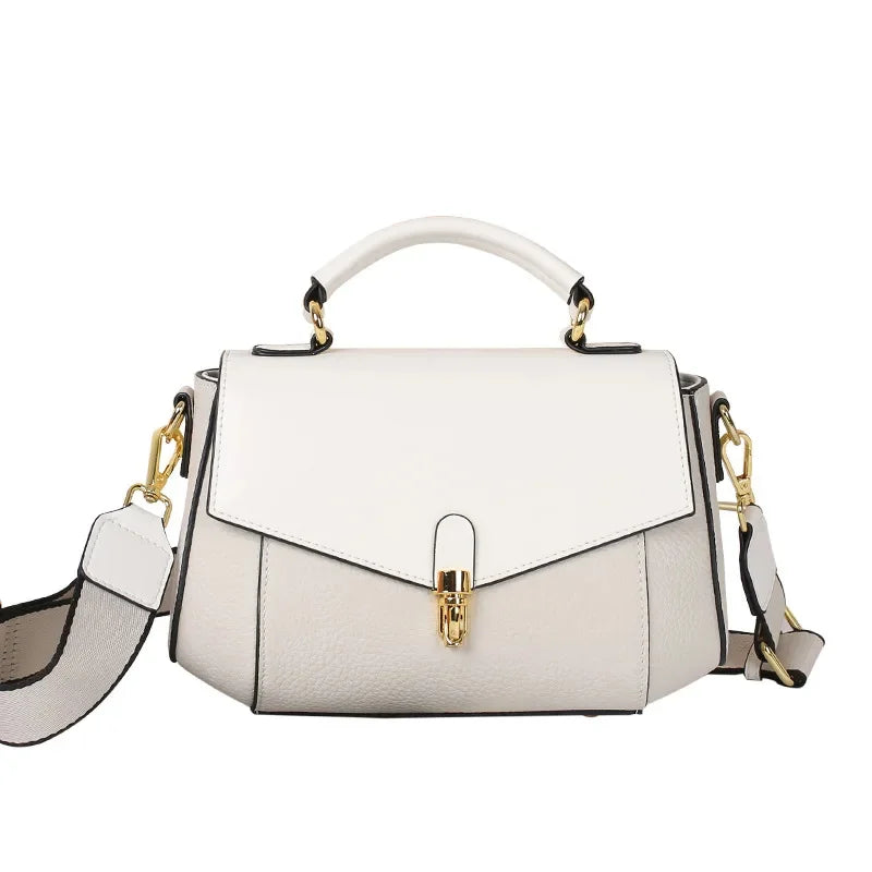 Women's New Trendy All-match Genuine Leather Messenger Shoulder Bag Ladies Fashion First Layer Cowhide Handbag High Quality