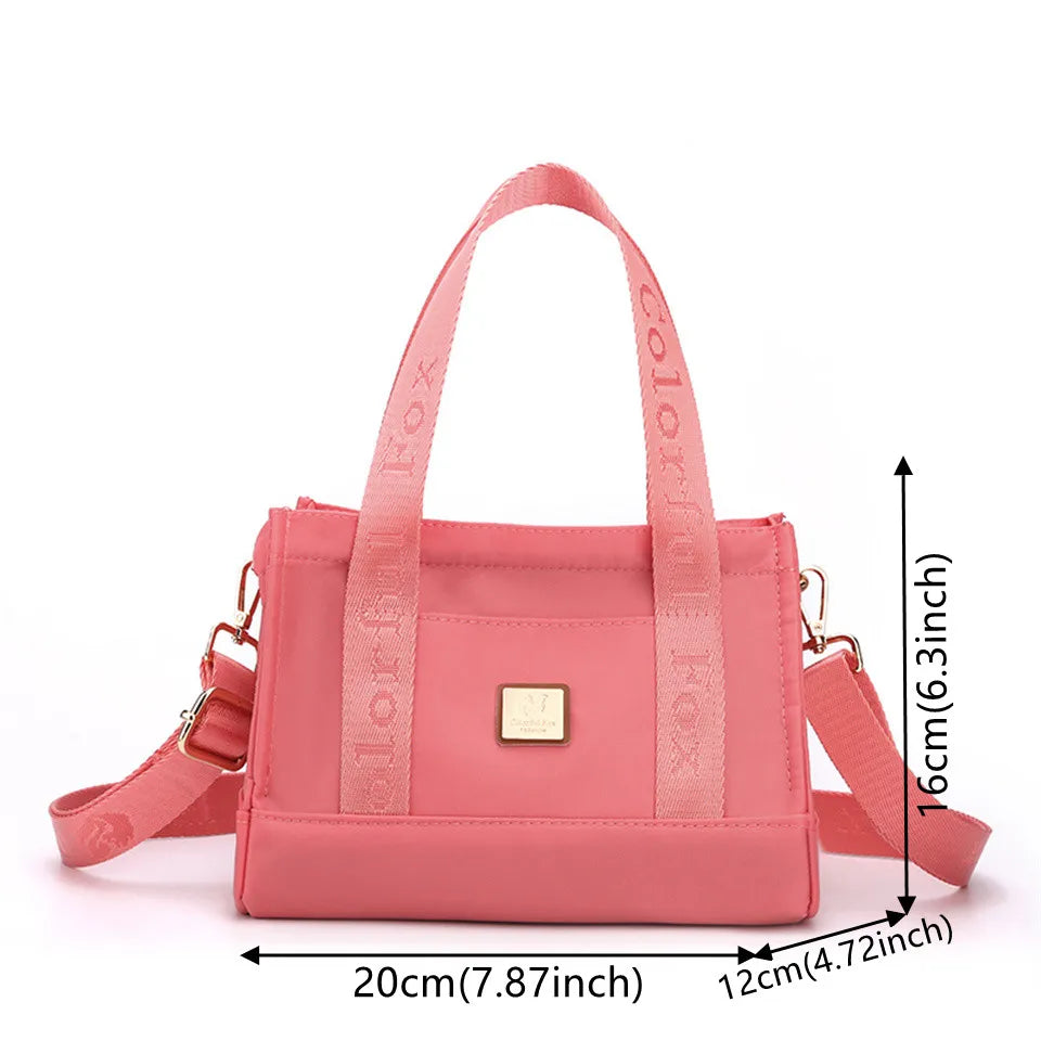 Women's Nylon Crossbody Shopping Bag Female Travel Handbag Ladies Messenger Bag Light Tote Shoulder Bag