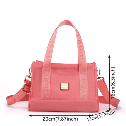 Women's Nylon Crossbody Shopping Bag Female Travel Handbag Ladies Messenger Bag Light Tote Shoulder Bag