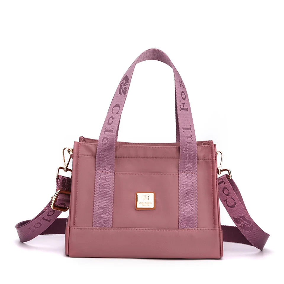 Women's Nylon Crossbody Shopping Bag Female Travel Handbag Ladies Messenger Bag Light Tote Shoulder Bag