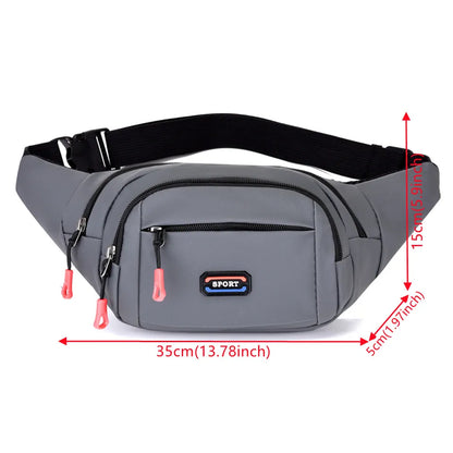 Women's Oxford Chest Bag Female Casual Travel Flap Retro Fashion Lady Waist Pack High Quality Casual Waist Pack