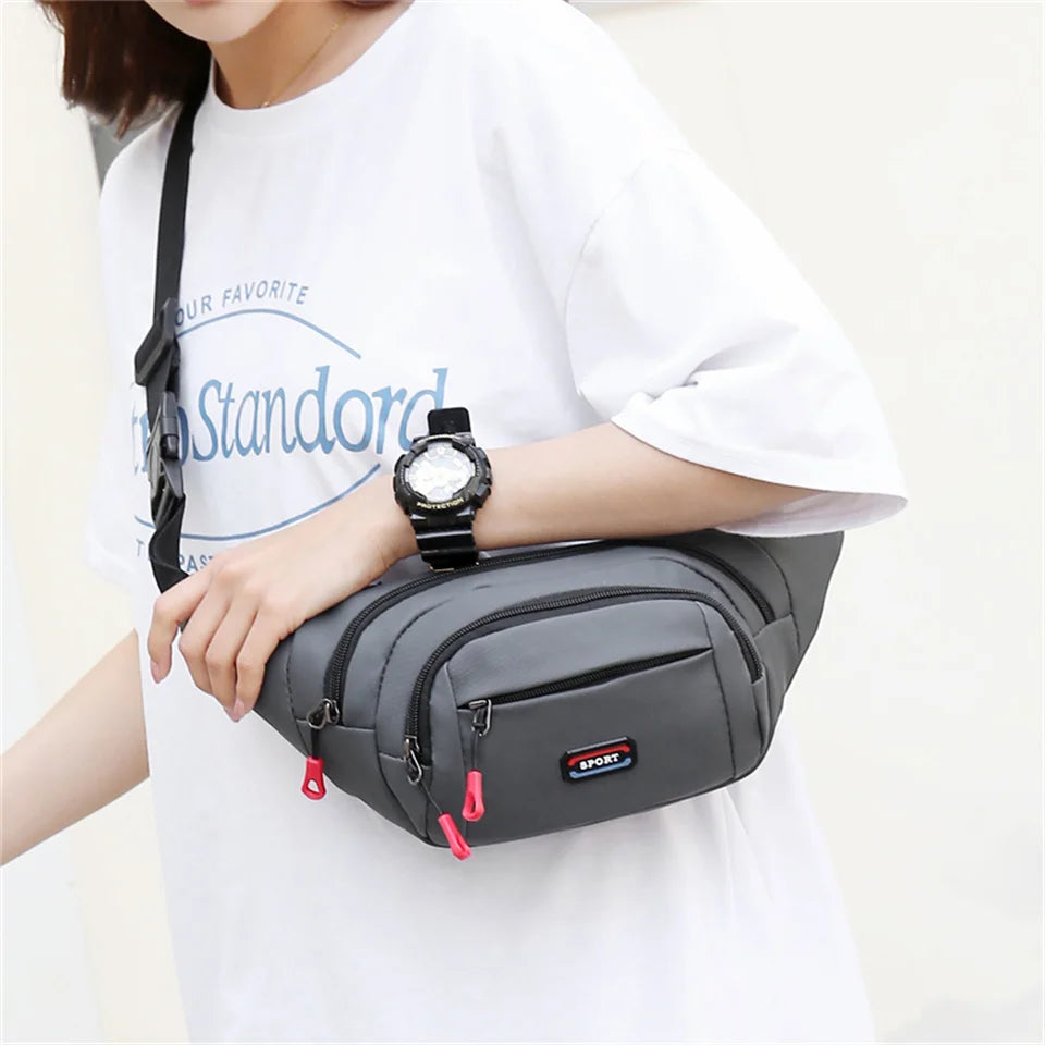 Women's Oxford Chest Bag Female Casual Travel Flap Retro Fashion Lady Waist Pack High Quality Casual Waist Pack