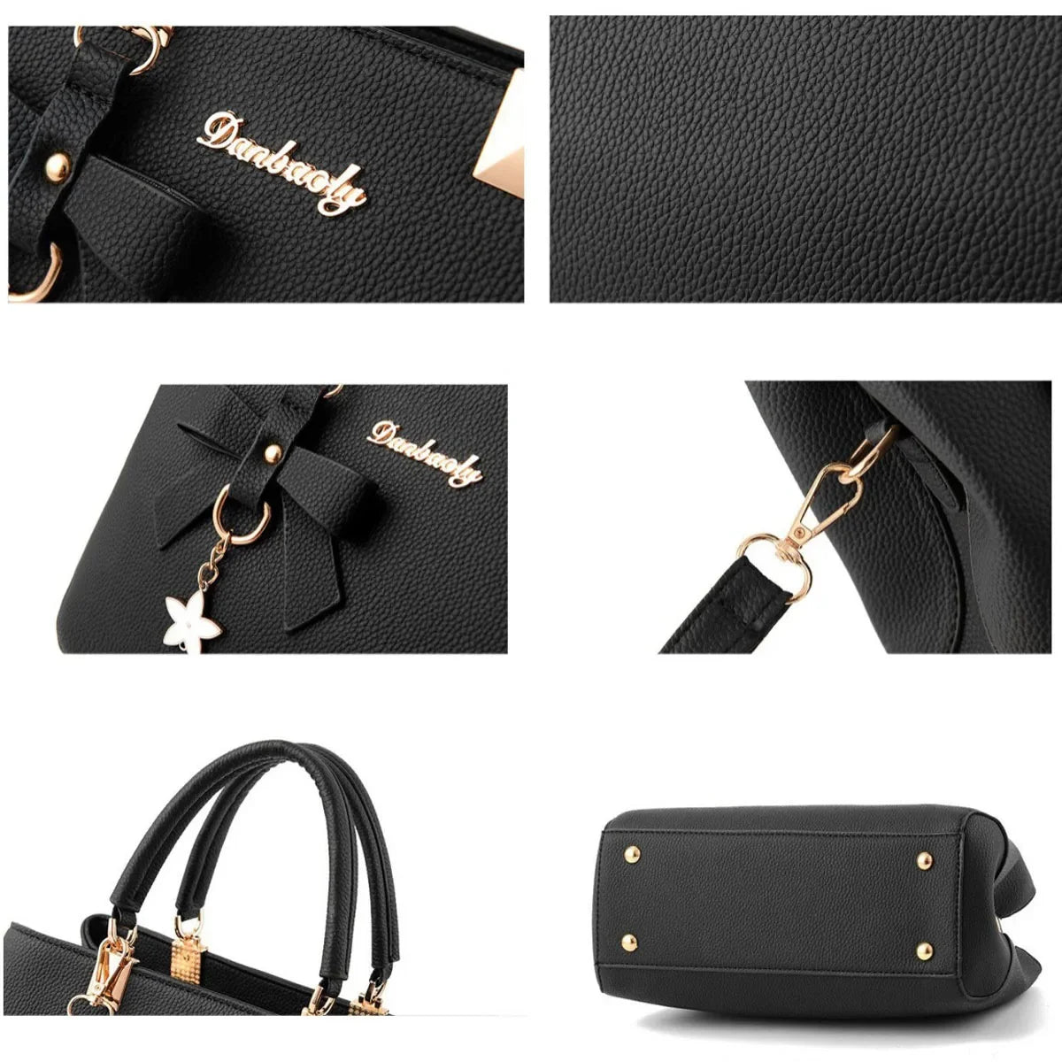 Women's PU Leather Shoulder Totes Waterproof Handbag Ladies Fashion Designer Crossbody Sling Messenger Bag for Female Girl