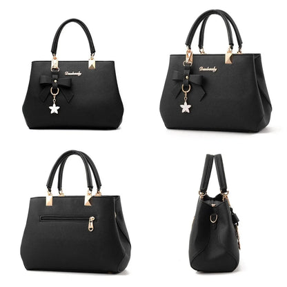 Women's PU Leather Shoulder Totes Waterproof Handbag Ladies Fashion Designer Crossbody Sling Messenger Bag for Female Girl