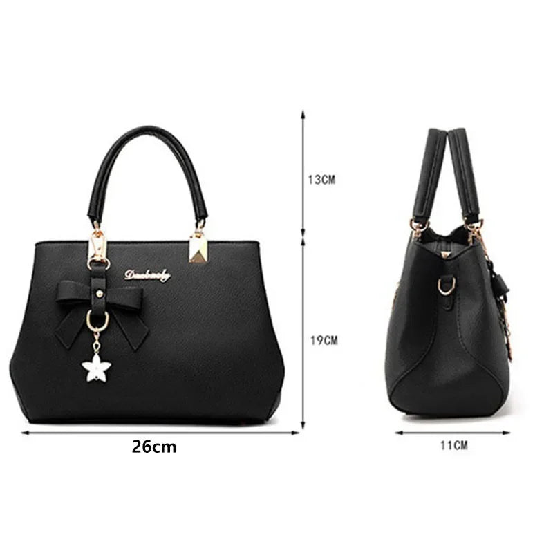Women's PU Leather Shoulder Totes Waterproof Handbag Ladies Fashion Designer Crossbody Sling Messenger Bag for Female Girl