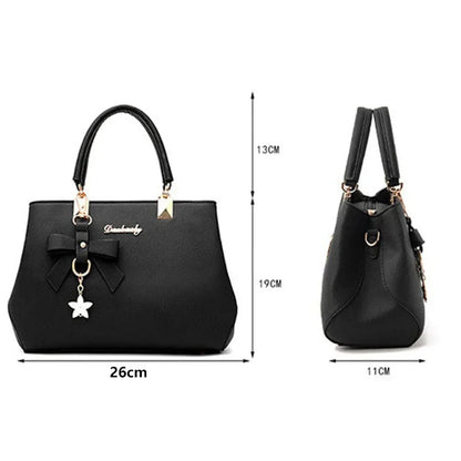Women's PU Leather Shoulder Totes Waterproof Handbag Ladies Fashion Designer Crossbody Sling Messenger Bag for Female Girl