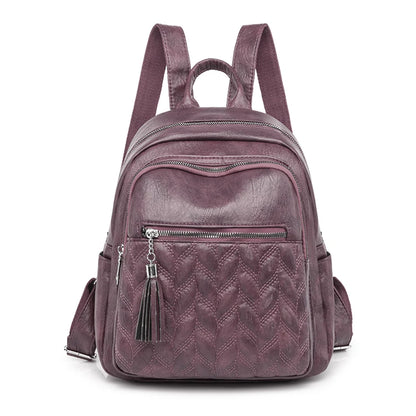 Women's Quality PU Leather Back Pack Shoulder Bags Handbag Retro Female Backpack School Bags for Teenager Girl Rucksack Mochilas