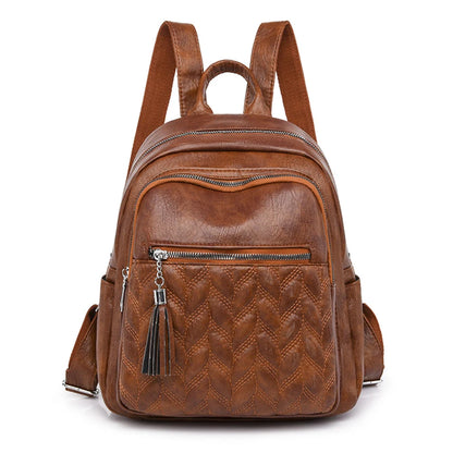 Women's Quality PU Leather Back Pack Shoulder Bags Handbag Retro Female Backpack School Bags for Teenager Girl Rucksack Mochilas