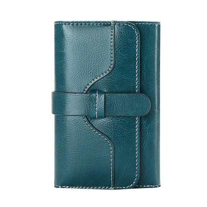 Women's Retro Leather Wallet Female Short Credit Card Holder Coin Purse Trifold Wallets for Girls Ladies Hasp Mony Bag