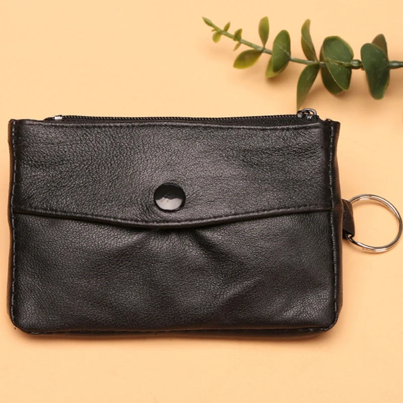 Women's Short Small Wallet Ladies Leather Purse Key Ring Coin Card Holder Money Bag