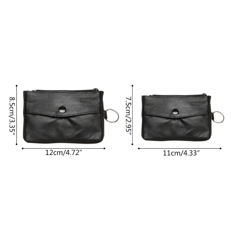 Women's Short Small Wallet Ladies Leather Purse Key Ring Coin Card Holder Money Bag