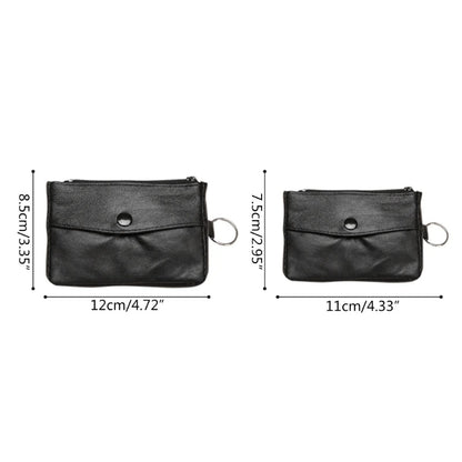 Women's Short Small Wallet Ladies Leather Purse Key Ring Coin Card Holder Money Bag