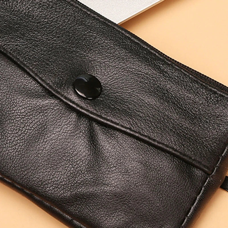 Women's Short Small Wallet Ladies Leather Purse Key Ring Coin Card Holder Money Bag