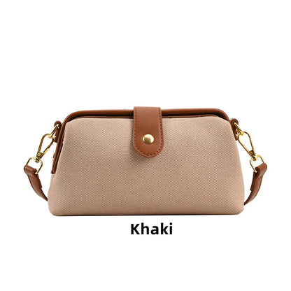 Women's Shoulder Bag Canvas Handbag Large Capacity New Fashion Messenger Bag Small Fashion Women's Single Shoulder Tote