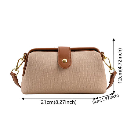 Women's Shoulder Bag Canvas Handbag Large Capacity New Fashion Messenger Bag Small Fashion Women's Single Shoulder Tote