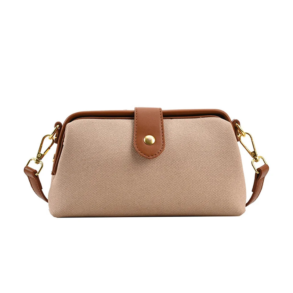 Women's Shoulder Bag Canvas Handbag Large Capacity New Fashion Messenger Bag Small Fashion Women's Single Shoulder Tote