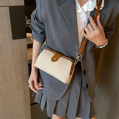 Women's Shoulder Bag Canvas Handbag Large Capacity New Fashion Messenger Bag Small Fashion Women's Single Shoulder Tote