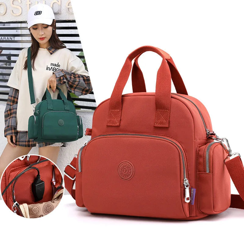 Women's Shoulder Bags Women Travel Backpack Casual Waterproof Youth Lady Bag Female USB Multi-function Rucksack Handbags