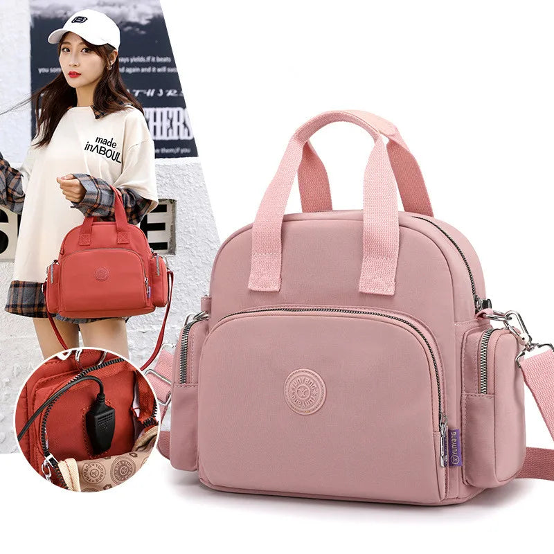Women's Shoulder Bags Women Travel Backpack Casual Waterproof Youth Lady Bag Female USB Multi-function Rucksack Handbags