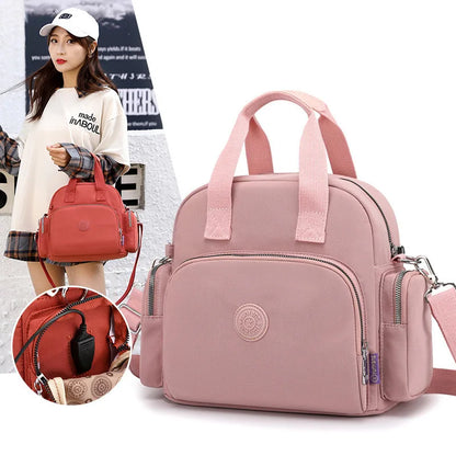 Women's Shoulder Bags Women Travel Backpack Casual Waterproof Youth Lady Bag Female USB Multi-function Rucksack Handbags