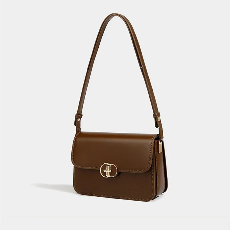Women's Shoulder Simple Retro Tofu 2024 Fashionable High-end Armpit Versatile Cross-body Trendy Small Square Bag