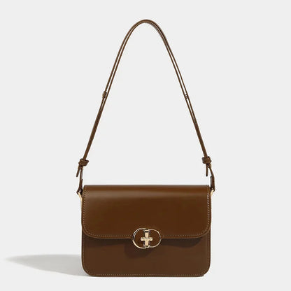 Women's Shoulder Simple Retro Tofu 2024 Fashionable High-end Armpit Versatile Cross-body Trendy Small Square Bag