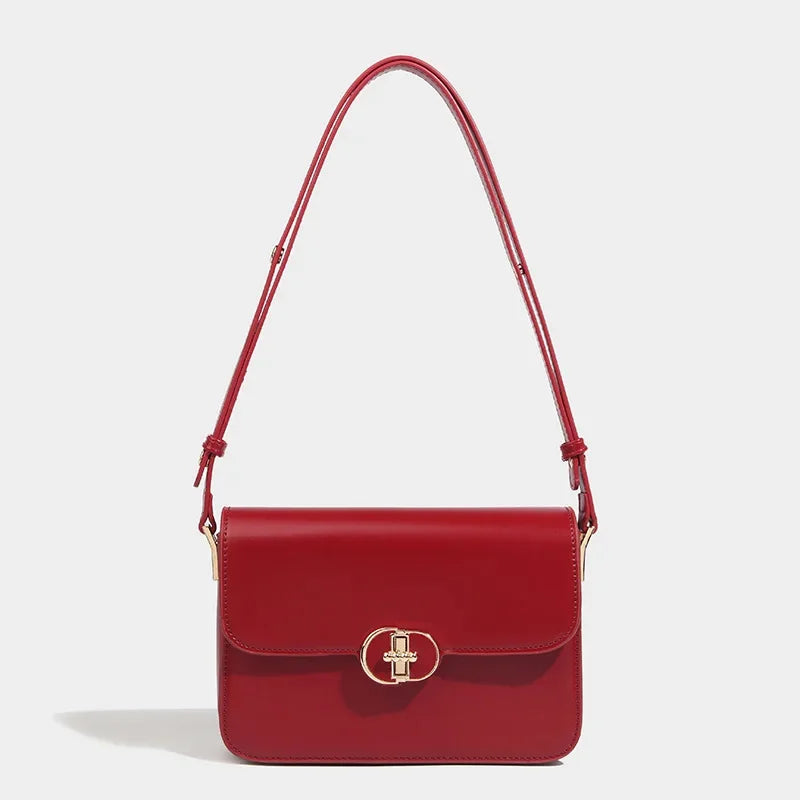 Women's Shoulder Simple Retro Tofu 2024 Fashionable High-end Armpit Versatile Cross-body Trendy Small Square Bag