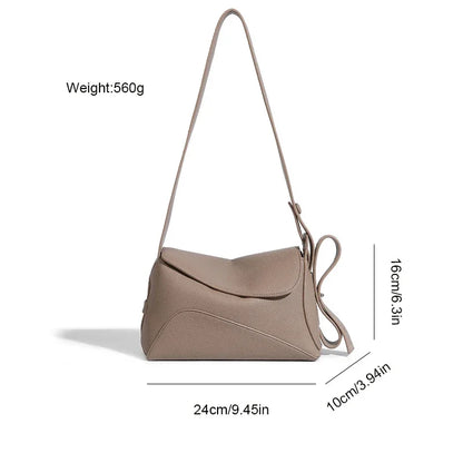 Women's Shoulder Small Square 2024 Summer Fashion Pillow Solid Color Commuter Crossbody Design Armpit Bag