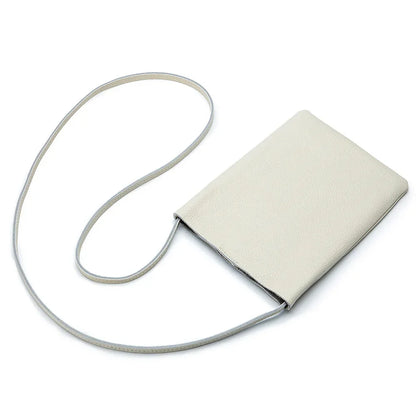 Women's Small Shoulder Lightweight and Fashionable Mini Soft Leather Phone Bag, Japanese Style Simple Commuter Crossbody Ba