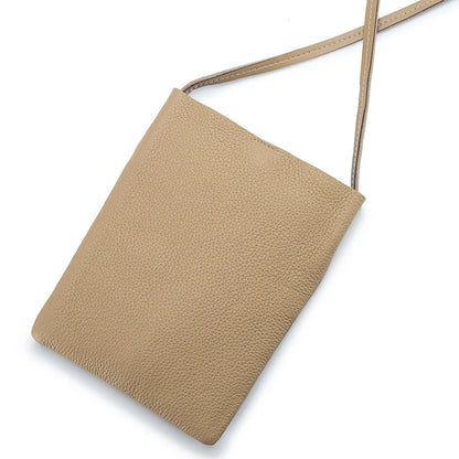 Women's Small Shoulder Lightweight and Fashionable Mini Soft Leather Phone Bag, Japanese Style Simple Commuter Crossbody Ba