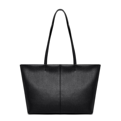 Women's Solid Genuine Leather Shoulder Crossbody Bags High Quality Large Capacity Cow Leather Handbags Female Messenger Tote Sac