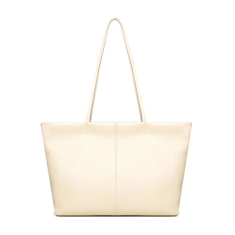 Women's Solid Genuine Leather Shoulder Crossbody Bags High Quality Large Capacity Cow Leather Handbags Female Messenger Tote Sac