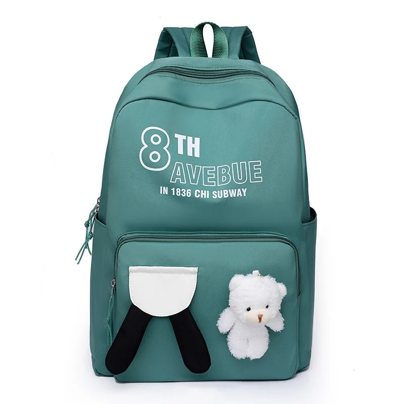 Women's Student Schoolbag Designer High Quality Ladies Fashion Backpack Waterproof Oxford Large-capacity Leisure Travel Rucksack