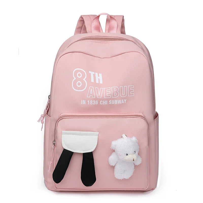 Women's Student Schoolbag Designer High Quality Ladies Fashion Backpack Waterproof Oxford Large-capacity Leisure Travel Rucksack