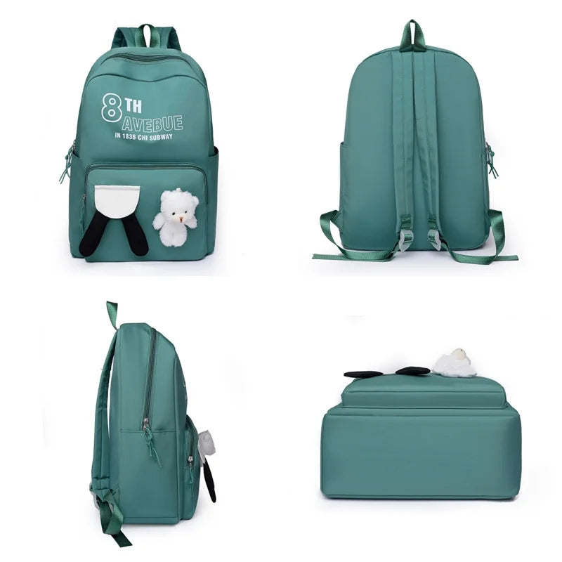 Women's Student Schoolbag Designer High Quality Ladies Fashion Backpack Waterproof Oxford Large-capacity Leisure Travel Rucksack
