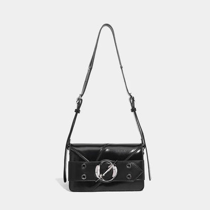 Women's Sweet And Cool Motorcycle Designer New Mineral 2024 High-end Small Square Fashionable Crossbody Tofu Bag