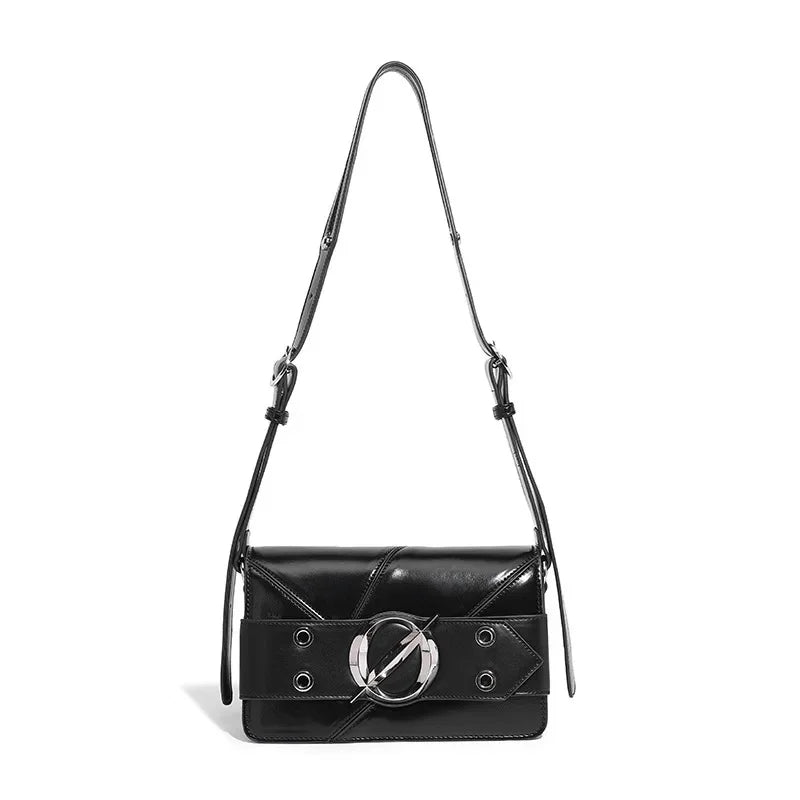 Women's Sweet And Cool Motorcycle Designer New Mineral 2024 High-end Small Square Fashionable Crossbody Tofu Bag