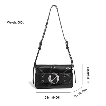 Women's Sweet And Cool Motorcycle Designer New Mineral 2024 High-end Small Square Fashionable Crossbody Tofu Bag