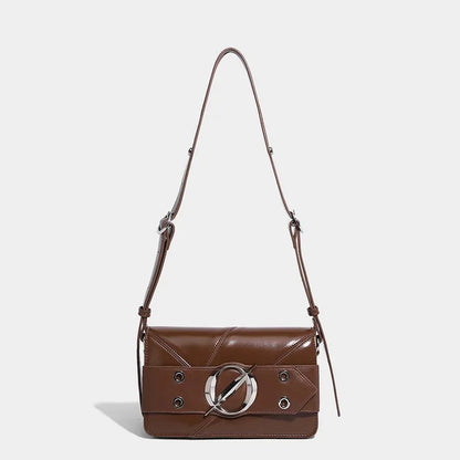 Women's Sweet And Cool Motorcycle Designer New Mineral 2024 High-end Small Square Fashionable Crossbody Tofu Bag