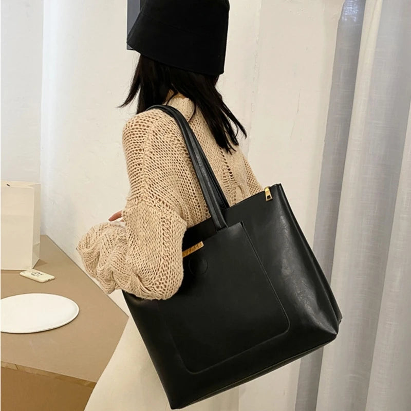 Women's Top Handle Satchel Bag PU Shoulder Bag Large Capacity Handbag Tote Bags