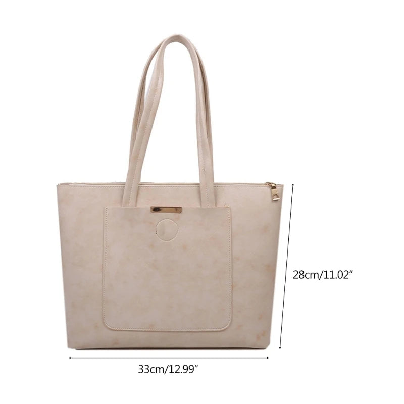 Women's Top Handle Satchel Bag PU Shoulder Bag Large Capacity Handbag Tote Bags