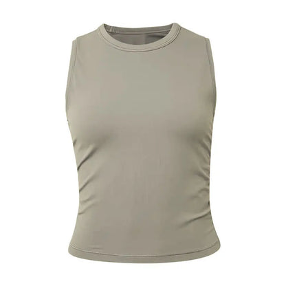 Women's Tops & Tees Sexy Sleeveless Basic Tanks Size 4 6 8 10 Black khaki