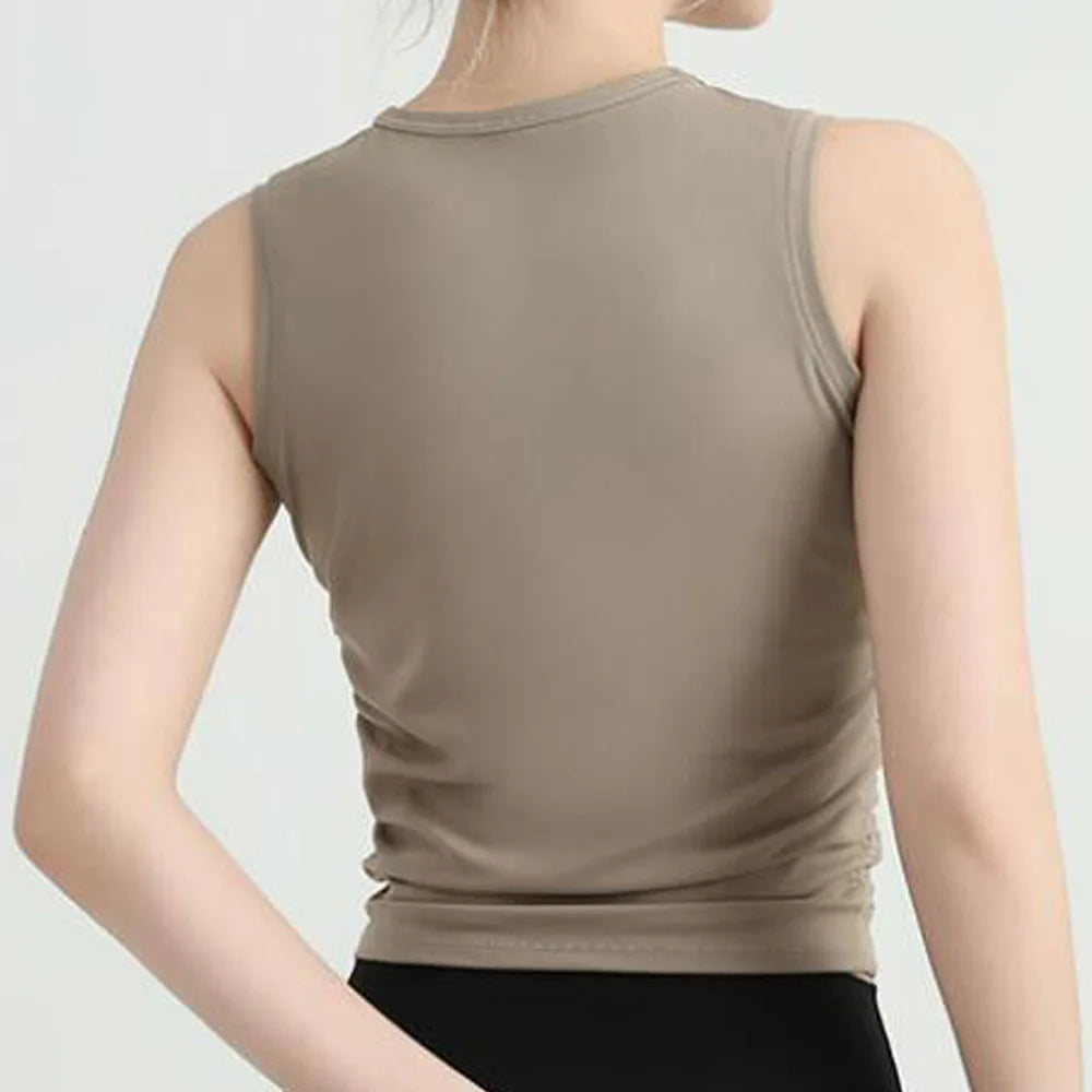 Women's Tops & Tees Sexy Sleeveless Basic Tanks Size 4 6 8 10 Black khaki
