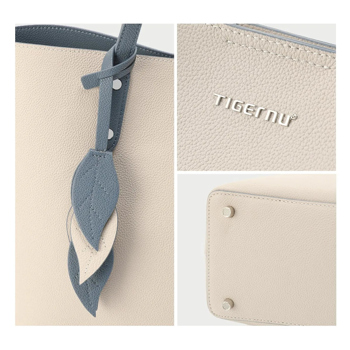 Women's Tote Bag With Zipper Genuine Leather Ladies Handbags Shoulder Bags For Women Tote Leisure Dating Female Bolsas Feminina
