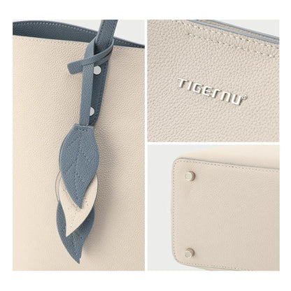 Women's Tote Bag With Zipper Genuine Leather Ladies Handbags Shoulder Bags For Women Tote Leisure Dating Female Bolsas Feminina