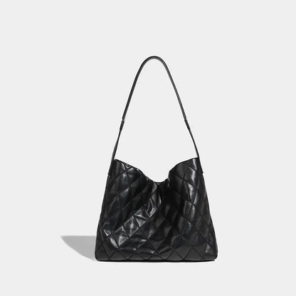 Women's Tote Small Fragrance Korean Style Large Capacity Shoulder Bag Diamond High-end Class Commuting Fashion Handbag