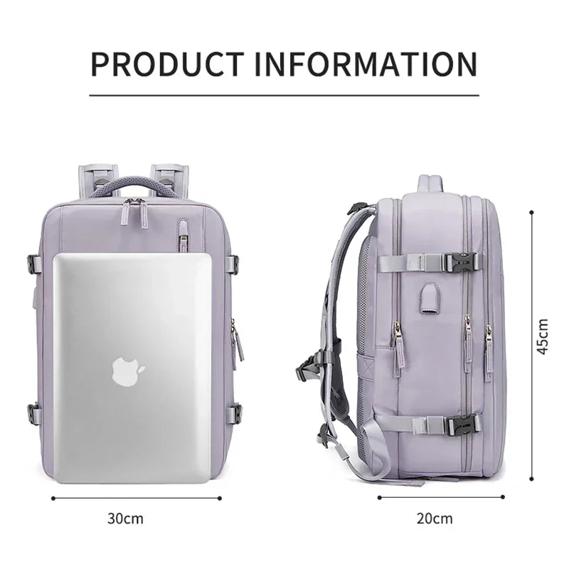 Women's Travel Backpack 16 Inch Laptop Backpacks Large USB Charging Multifunctional Business Lightweight Backpack With Shoe Bag