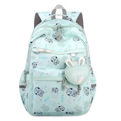 Women's Trend Nylon Schoolbags Large-capacity Waterproof Ladies Backpack Simplicity Versatile Teenagers Student Leisure Rucksack