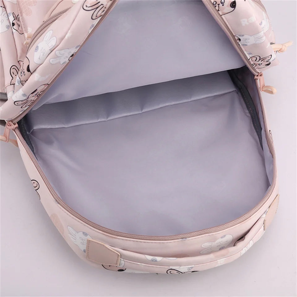 Women's Trend Nylon Schoolbags Large-capacity Waterproof Ladies Backpack Simplicity Versatile Teenagers Student Leisure Rucksack